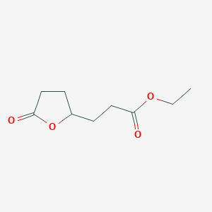 molecular formula C9H14O4 B12010167 Ethyl 3-(5-oxotetrahydrofuran-2-yl)propanoate CAS No. 98611-87-1