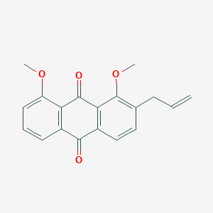 molecular formula C19H16O4 B12010231 1,8-Dimethoxy-2-prop-2-enylanthracene-9,10-dione CAS No. 85313-89-9