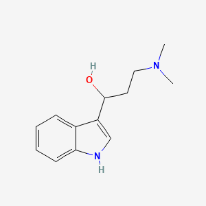 molecular formula C13H18N2O B12010293 alpha-(2-(Dimethylamino)ethyl)indole-3-methanol CAS No. 101264-47-5