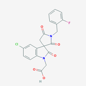 molecular formula C20H14ClFN2O5 B120103 CRTh2 antagonist 4 CAS No. 916046-55-4