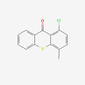 molecular formula C14H9ClOS B12010302 1-Chloro-4-methyldibenzo(b,e)thiin-10-one CAS No. 57450-55-2