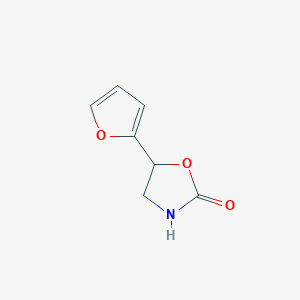 molecular formula C7H7NO3 B12010307 5-(Furan-2-yl)oxazolidin-2-one 