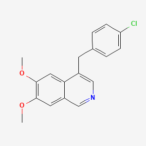 6,7-Dimethoxy-4-(4-chlorobenzyl)isoquinoline