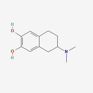 molecular formula C12H17NO2 B1201042 6,7-Dihydroxy-2-dimethylaminotetralin CAS No. 66543-77-9