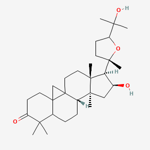 molecular formula C30H48O4 B1201043 16,25-Dihydroxy-20,24-epoxy-9,19-cyclolanostan-3-one 