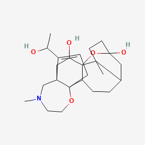 molecular formula C24H37NO5 B1201044 Batrachotoxinin A, 7,8-dihydro-, (8beta)- CAS No. 38930-41-5