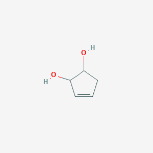 molecular formula C5H8O2 B12010480 3-Cyclopentene-1,2-diol CAS No. 40459-97-0