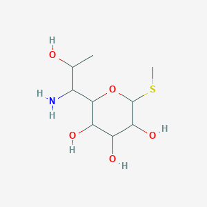 molecular formula C9H19NO5S B12010500 D-erythro-alpha-D-galacto-Octopyranoside, methyl 6-amino-6,8-dideoxy-1-thio- 