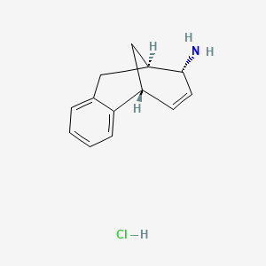 molecular formula C13H16ClN B1201051 5,8,9,10-Tetrahydro-5,9-methanobenzocycloocten-8-amine hydrochloride CAS No. 114977-20-7