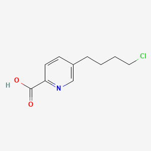 molecular formula C10H12ClNO2 B1201060 5-(4-chlorobutyl)pyridine-2-carboxylic acid CAS No. 41135-83-5