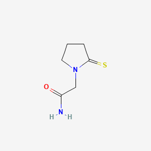 molecular formula C6H10N2OS B1201061 2-Thioxo-1-pyrrolidineacetamide CAS No. 61516-78-7