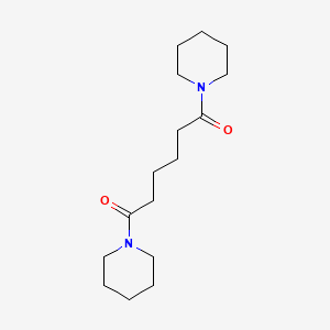 molecular formula C16H28N2O2 B12010636 Adipic acid, dipiperidide CAS No. 22422-60-2