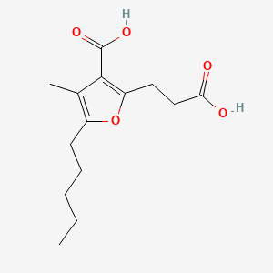 2-(2-Carboxyethyl)-4-methyl-5-pentylfuran-3-carboxylic acid