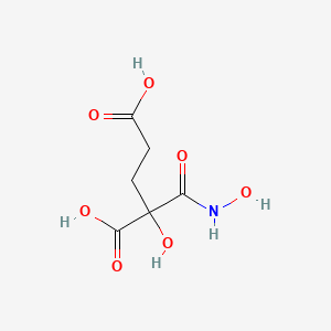 molecular formula C6H9NO7 B1201070 2-Hydroxy-2-hydroxyaminocarbonylglutaric acid CAS No. 117703-85-2