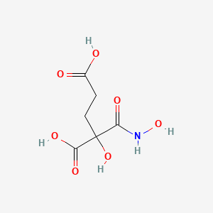2-Hydroxy-2-hydroxyaminocarbonylglutaric acid