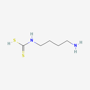 molecular formula C5H12N2S2 B12010716 4-Aminobutylcarbamodithioic acid CAS No. 51250-16-9