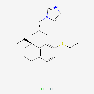 1-((3alpha-Ethyl-9-(ethylthio)-2,3,3alpha,4,5,6-hexahydro-1H-phenalen-2-yl)methyl)-1H-imidazole