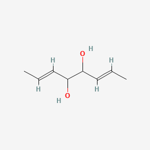 molecular formula C8H14O2 B12010749 2,6-Octadiene-4,5-diol CAS No. 4486-59-3