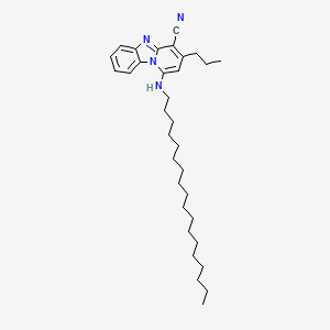 molecular formula C33H50N4 B12010804 1-(Octadecylamino)-3-propylpyrido[1,2-a]benzimidazole-4-carbonitrile 