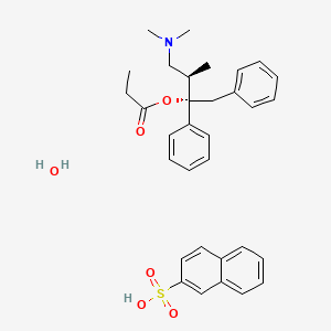 molecular formula C32H37NO5S B1201084 d-Propoxyphene napsylate hydrate CAS No. 26570-10-5
