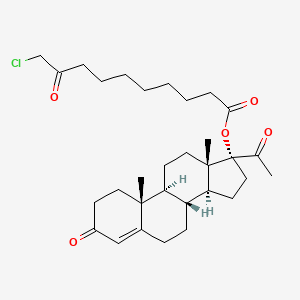 3,20-Dioxopregn-4-en-17-yl 10-chloro-9-oxodecanoate