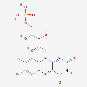 [5-(7-Bromo-8-methyl-2,4-dioxobenzo[g]pteridin-10-yl)-2,3,4-trihydroxypentyl] dihydrogen phosphate