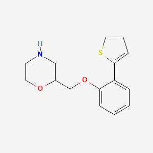 Morpholine, 2-((2-(2-thienyl)phenoxy)methyl)-