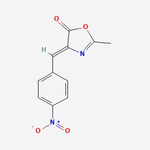 molecular formula C11H8N2O4 B12010989 2-methyl-4-(4-nitrobenzylidene)oxazol-5(4H)-one 