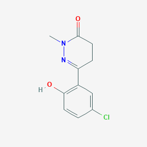 molecular formula C11H11ClN2O2 B12011004 6-(5-chloro-2-hydroxyphenyl)-2-methyl-4,5-dihydro-3(2H)-pyridazinone CAS No. 401607-11-2