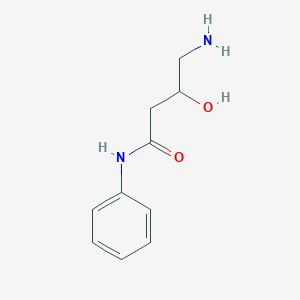 molecular formula C10H14N2O2 B1201103 BUTANAMIDE,4-AMINO-3-HYDROXY-N-PHENYL- CAS No. 60032-67-9