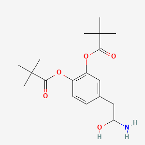 molecular formula C18H27NO5 B1201104 Norepinephrine dipivalate CAS No. 65114-84-3