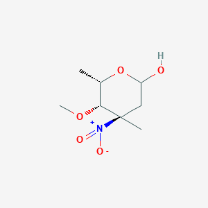 Tetrahydro-5-methoxy-4,6-dimethyl-4-nitro-2H-pyran-2-ol