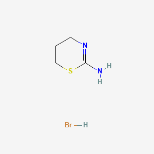 molecular formula C4H9BrN2S B1201116 5,6-Dihydro-4H-1,3-thiazin-2-amine hydrobromide CAS No. 2799-75-9