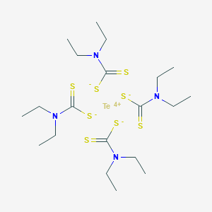 molecular formula C20H40N4S8Te B1201119 Unii-0653A77079 