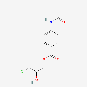 Benzoic acid, 4-(acetylamino)-, 3-chloro-2-hydroxypropyl ester