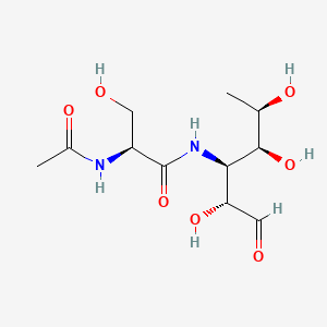3-((N-Acetylseryl)amino)-3,6-dideoxyglucose