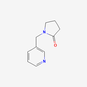 molecular formula C10H12N2O B12011348 1-(3-Pyridinylmethyl)-2-pyrrolidinone CAS No. 57786-16-0