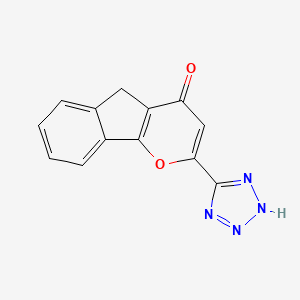 2-(2h-Tetrazol-5-yl)indeno[1,2-b]pyran-4(5h)-one