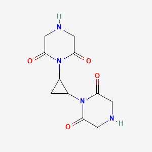 trans-4,4'-(1,2-Cyclopropandiyl)bis(2,6-piperazinedione)