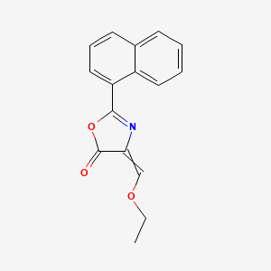 molecular formula C16H13NO3 B1201147 2-(1-Naphthyl)-4-(ethoxymethylene)-5(4H)-oxazolone CAS No. 269733-57-5