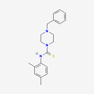 molecular formula C20H25N3S B1201148 4-benzyl-N-(2,4-dimethylphenyl)piperazine-1-carbothioamide 