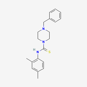 molecular formula C20H25N3S B1201148 N-(2,4-dimethylphenyl)-4-(phenylmethyl)-1-piperazinecarbothioamide 
