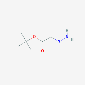 molecular formula C7H16N2O2 B120115 tert-Butyl 2-(1-methylhydrazinyl)acetate CAS No. 144036-71-5