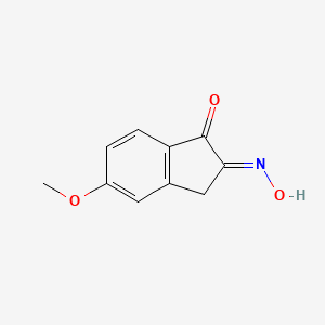 molecular formula C10H9NO3 B12011562 (2E)-5-methoxy-1H-indene-1,2(3H)-dione 2-oxime CAS No. 7235-36-1