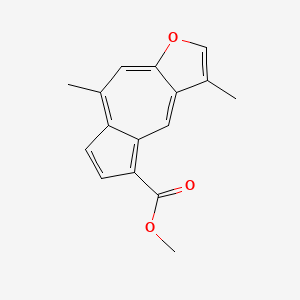 molecular formula C16H14O3 B1201173 Azuleno[6,5-b]furan-5-carboxylic acid, 3,8-dimethyl-, methyl ester CAS No. 835629-53-3