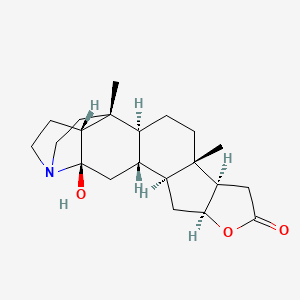 molecular formula C21H31NO3 B1201196 Cycloneosamandaridine CAS No. 63653-28-1