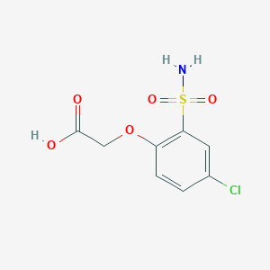 molecular formula C8H8ClNO5S B1201200 2-(4-Chloro-2-sulfamoylphenoxy)acetic acid CAS No. 4486-75-3
