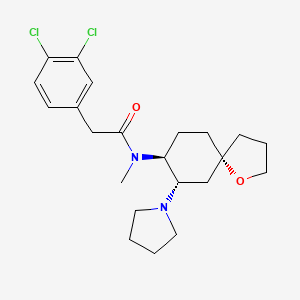 molecular formula C22H30Cl2N2O2 B1201206 Spiradoline CAS No. 87151-85-7