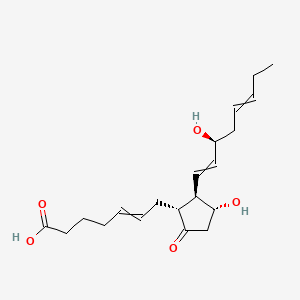 molecular formula C20H30O5 B1201212 7-[(1R,2R,3R)-3-hydroxy-2-[(3S)-3-hydroxyocta-1,5-dienyl]-5-oxocyclopentyl]hept-5-enoic acid 