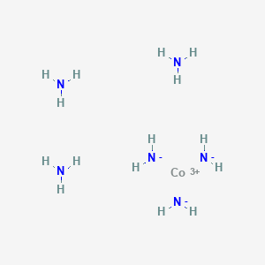 molecular formula CoH15N6 B1201213 Hexaammine cobalt(III) CAS No. 14695-95-5
